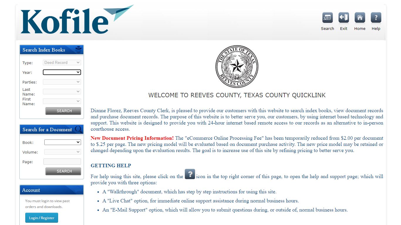 QuickLink - Reeves County, Texas